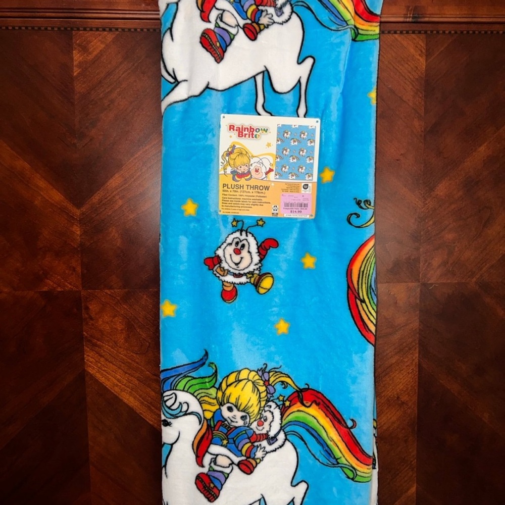 Rainbow Brite Throw Blanket